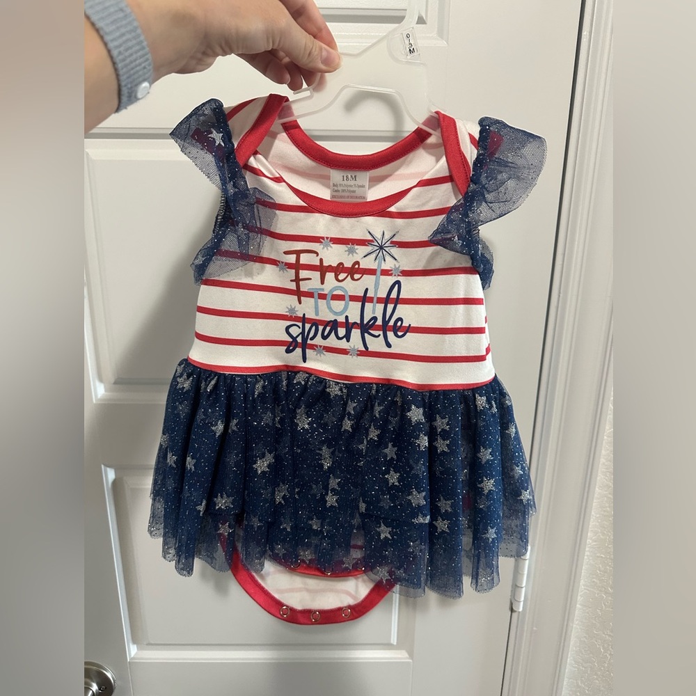 Girls 4th of July tulle dress outfit
